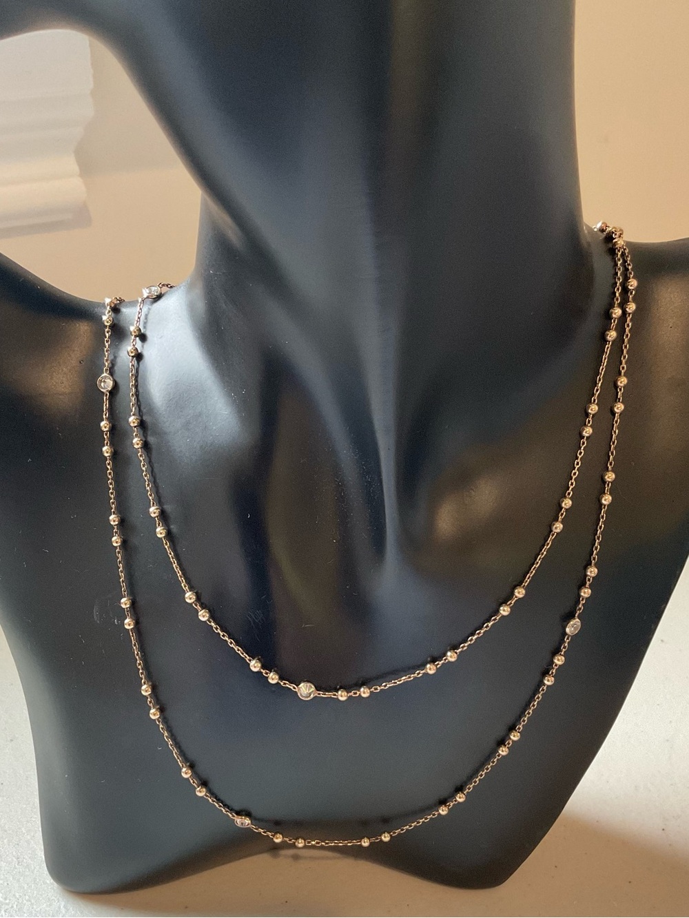 Vintage ‘80’s Dyadema 925/Rose Gold Plated Necklace